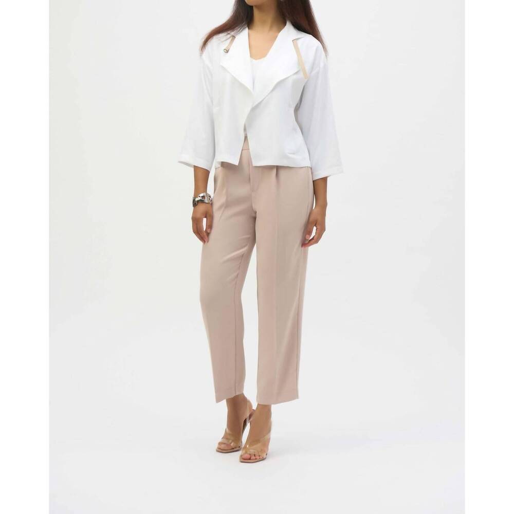 NEW JOSEPH RIBKOFF open-front relaxed fit cardigan in white